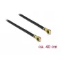Cavo coassiale DeLOCK 89645 0,4 m MHF IV HSC MXHP32 nero oro