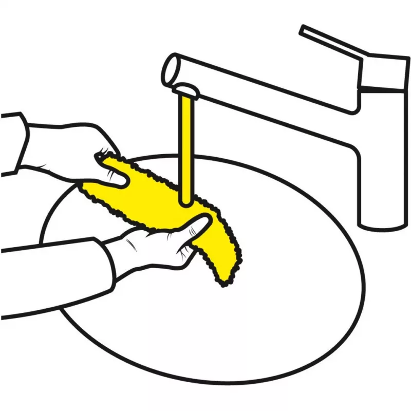 Accessorio per lavavetri Karcher 2.633-130.0 — panni in microfibra 275 mm (2 pezzi)