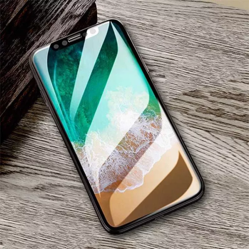 Protezione schermo in vetro temperato Devia Van Entire View per iPhone XR — antiriflesso, nero