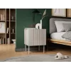 Comodino Cama Meble ISLA 44,5x40x59 cm cashmere opaco, MDF e truciolare, set da 2