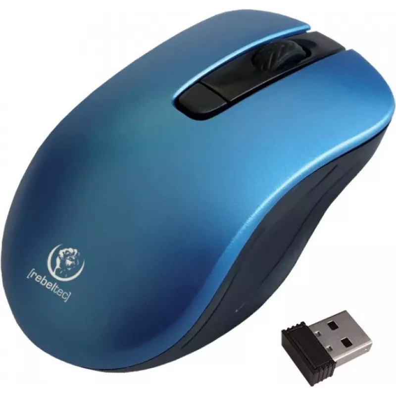 Mouse ottico wireless Rebeltec STAR blu RBLMYS00057 interfaccia