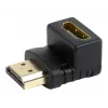 Adattatore HDMI GEMBIRD A-HDMI90-FML, HDMI a HDMI, adattatore ad angolo retto 90°, nero