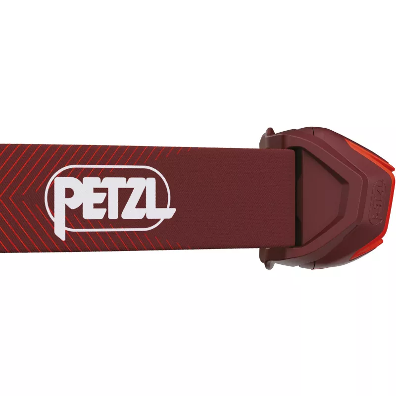 Lampada frontale Petzl Actik Core — LED, 100 lm, batteria ricaricabile USB integrata 1250 mAh, IPX4, rossa