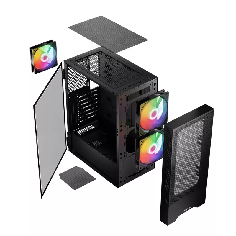 Logic ARYA ARGB MINIDI Case USB 3.0 nero