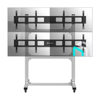 Supporto TV/video mobile ONKRON FSPRO2L22-S regolabile in altezza con ruote per display