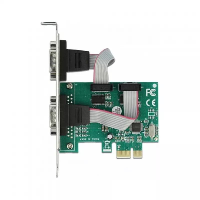 Scheda DeLOCK PCI Express x1 su 2 x seriale RS-232