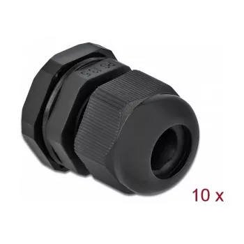 Pressacavo DeLOCK 60198 nero plastica 10 pz.