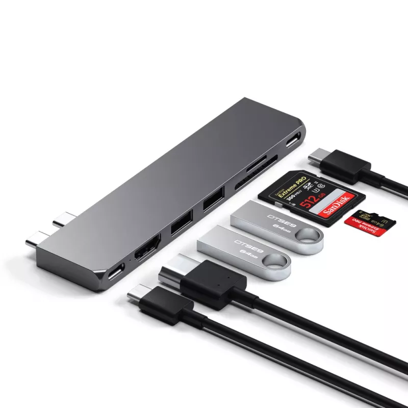 Satechi Type-C Pro Hub sottile - Space Gray