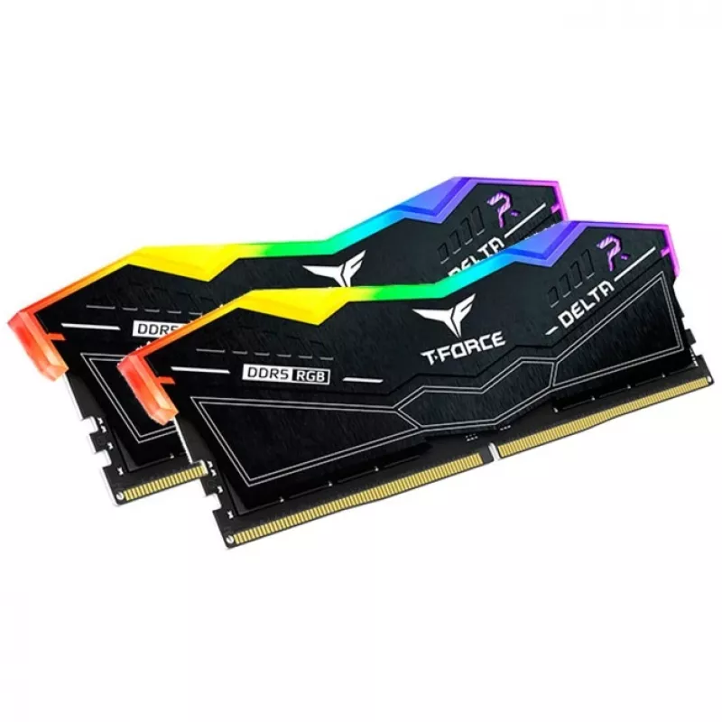 DIMM 32 GB DDR5-6400 (2x 16 GB) kit dual, memoria nera, FF3D532G6400HC32ADC01, Delta RGB, INTEL XMP, AMD EXPO