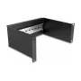 Guida rack DeLOCK 10 pollici pannello per guida DIN 2U nero metallo 180mm