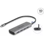 Hub USB DeLOCK 64293 Type-C 10000 Mbit/s grigio