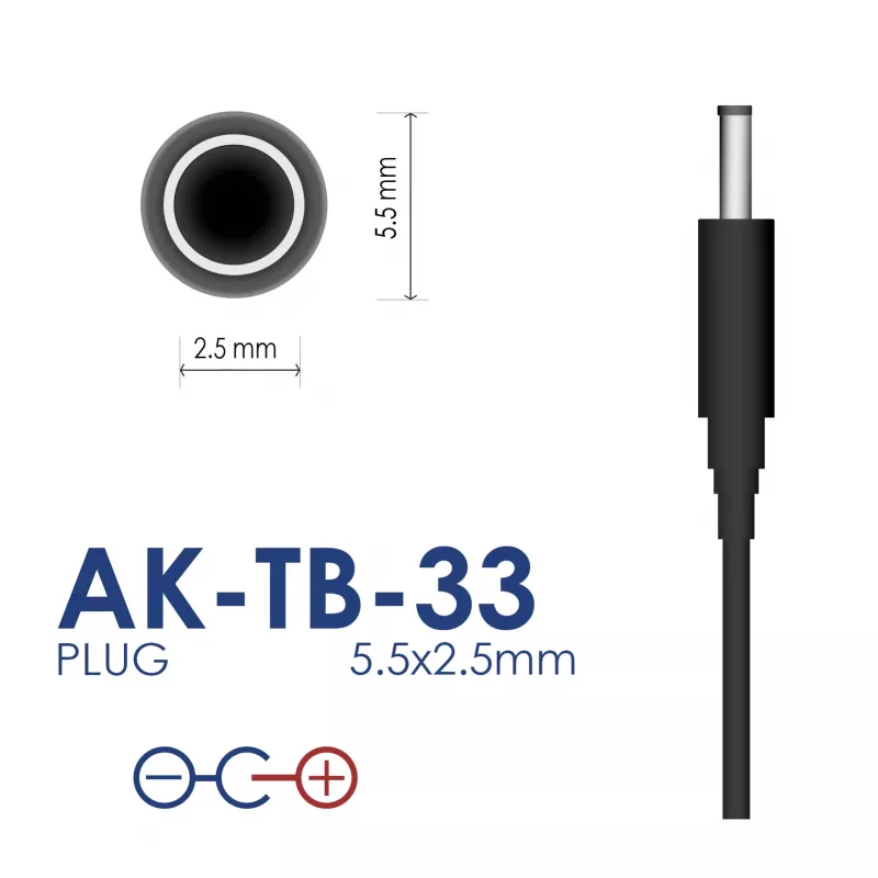 Alimentatore universale Akyga AK-TB-33, 5 V, 2 A, 10 W, 5,5 x 2,5 mm, 1,5 m