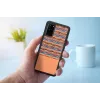 Custodia per cellulare man and wood Galaxy S20 marrone a quadri nero – cover protettiva per Samsung Galaxy S20