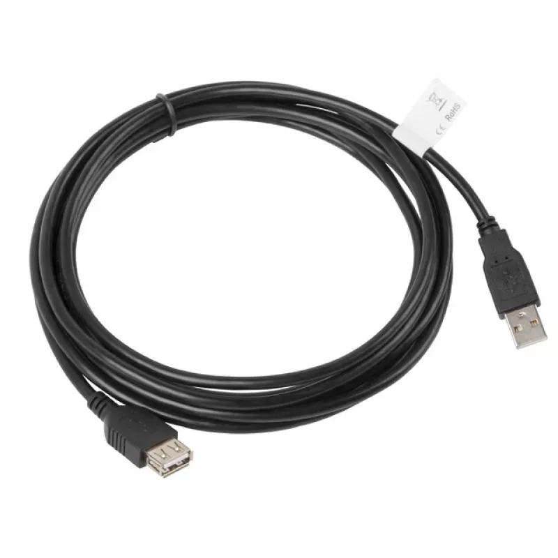 Cavo USB Lanberg CA-USBE-10CC-0030-BK 3 m USB 2.0 nero