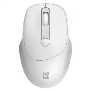 Mouse wireless DEFENDER 52297 Silent Click – ambidestro, 2,4 GHz nano-USB, 1600 DPI, bianco