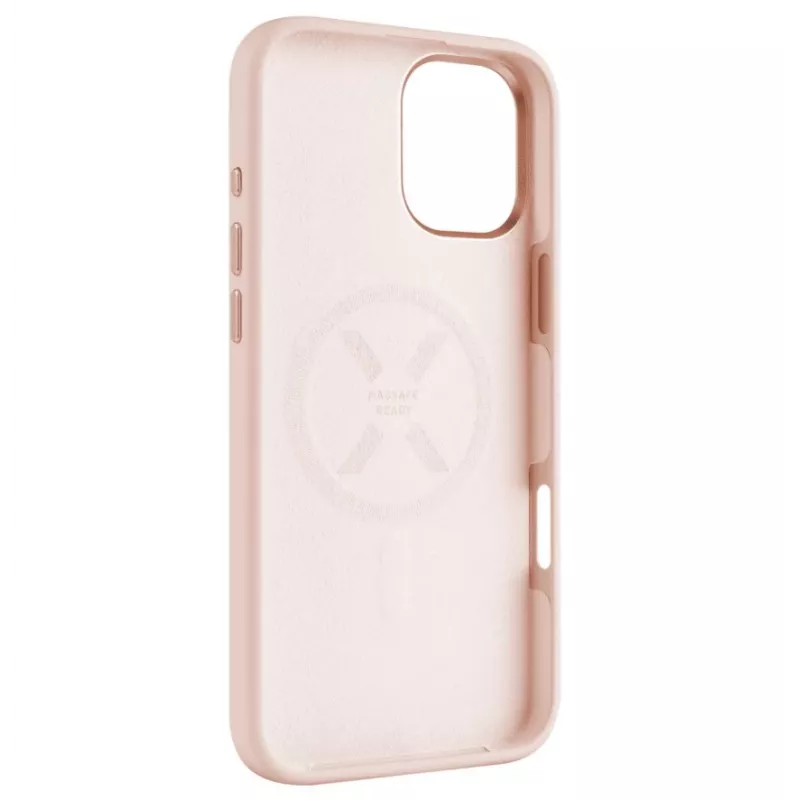 Fixed MagFlow | Cover posteriore | Apple | iPhone 16 Plus | Silicone liquido | Rosa