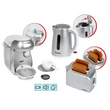 Set colazione KLEIN argento — set giocattolo per gioco di ruolo cucina per bambini
