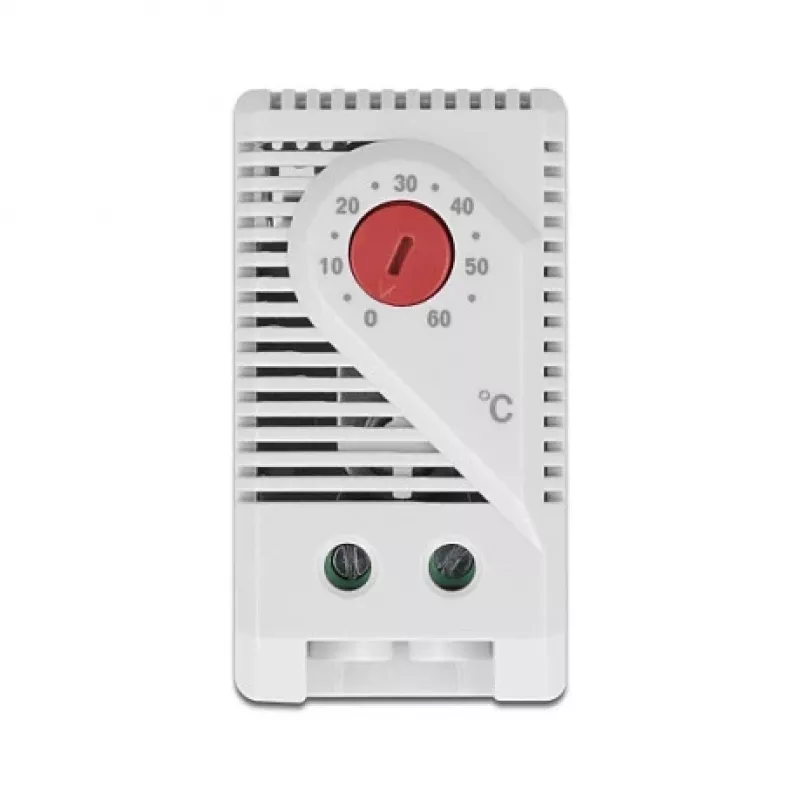 Termostato DELOCK 66824, custodia in plastica, IP20, 30 W, 250 V, 10 A, 43×60×33 mm, grigio/rosso