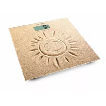 Esperanza EBS006 Bilancia pesapersone Bilancia elettronica pesapersone quadrata beige