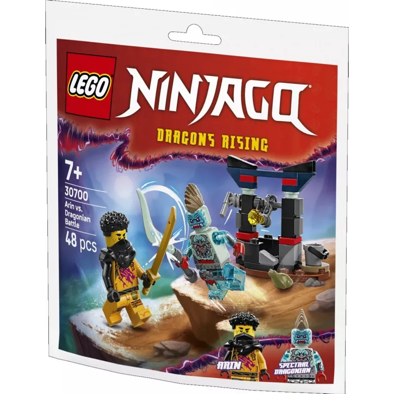 Giocattolo da costruzione set LEGO 30700 La battaglia di Arin con l'Uomo Drago Polybag (mini set)