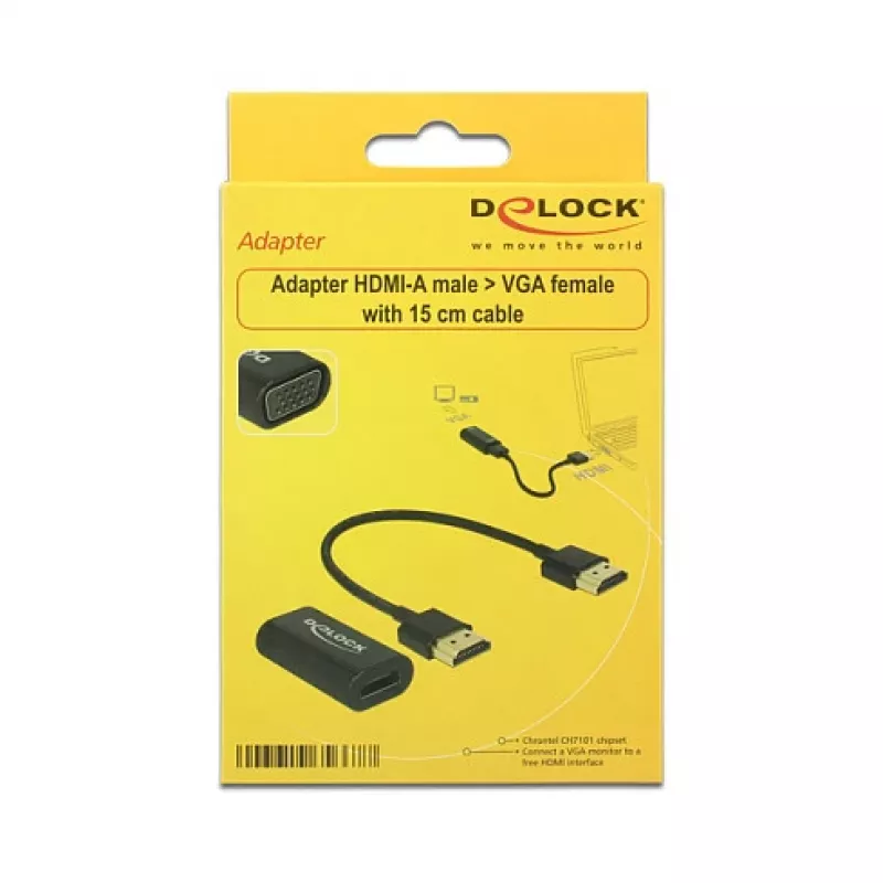 Cavo HDMI/VGA DeLOCK 65667 0,15 m