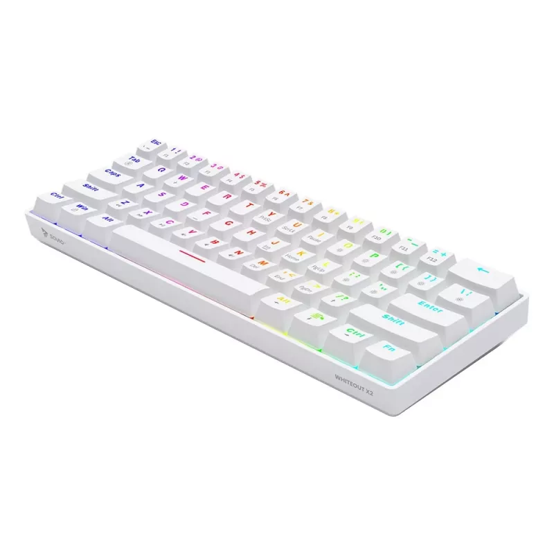 Tastiera meccanica Whiteout X2, Blue Outemu, Hot Swap Savio Savgk-white