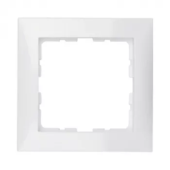 Berker S.1 10118989 cornice 1 modulo, bianco polare lucido