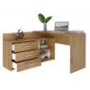 Scrivania per computer angolare Top e Shop DANY ARTISAN KPL, a L, truciolare, color rovere