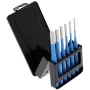 Set cacciaspine 316 D, 6 pezzi (blu, in custodia metallica pieghevole)