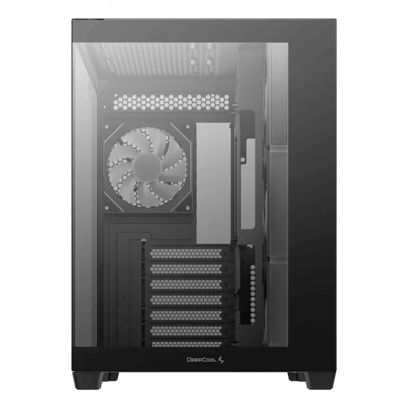Case PC DeepCool CG530 4F Midi Tower nero — vetro temperato, ATX/ITX/Micro ATX, 3 ventole 120mm, USB-C