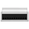 Contatore elettronico bidirezionale trifase Qoltec | Contatore di consumo energetico per guida DIN | 400V | 100A | LCD | 4P