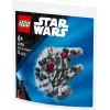 LEGO giocattolo da costruzione 30708 Star Wars Millennium Falcon mini modello Polybag, piccolo set da collezione