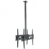 HAGOR HA DH Duo L - kit di montaggio (supporto) - per 2 console LCD/plasma (schiena contro schiena) - nero - dimensione schermo: 140-191 cm (55-75) - montaggio a soffitto