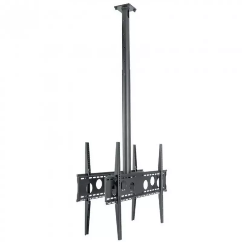 HAGOR HA DH Duo L - kit di montaggio (supporto) - per 2 console LCD/plasma (schiena contro schiena) - nero - dimensione schermo: 140-191 cm (55-75) - montaggio a soffitto