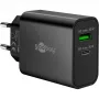 Caricabatterie rapido doppio Goobay USB-C PD GaN 30 W nero (75335)