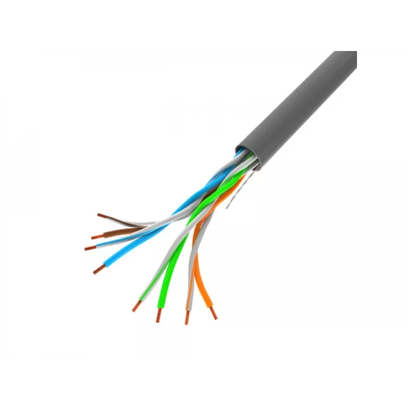 Cavo di rete LANBERG U/UTP Cat5e LCU5-10CC-0305-S, 305 m, conduttore CCA, 24 AWG, grigio