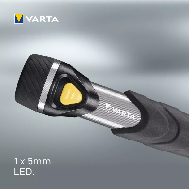 Varta Day Light Key Chain Light - portachiavi con luce - alluminio - nero - ABS sintetico - alluminio - gomma - LED - 1 lampada - 12 lm