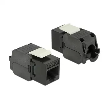 Delock 86267 modulo Keystone da RJ45 a LSA Cat.6A UTP, nero