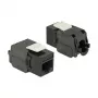 Delock 86267 modulo Keystone da RJ45 a LSA Cat.6A UTP, nero