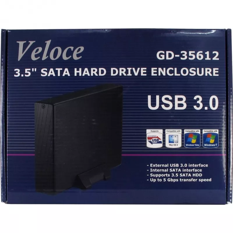 Inter-Tech Veloce GD-35612 - case per memoria - 3,5