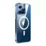 Custodia protettiva magnetica Torras GUARDIAN per iPhone 15 Pro Clear finitura Diamond