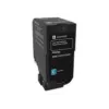 Lexmark 74C2HC0 Cartuccia di toner restituibile, ciano, alta resa, 12000 pagine