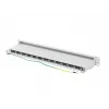 Pannello di permutazione Lanberg PPS7-1024-S da 19 pollici 1U, 24 porte, Cat7, FTP schermato, grigio