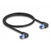 Cavo di rete DeLOCK RJ45 Cat.6A S/FTP angolare 1 m nero