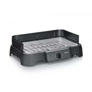 Griglia elettrica da tavolo SEVERIN PG 8593, 2000 W, griglia rettangolare, nero