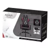 Sedia da ufficio Subsonic SA5609-AC1 seduta imbottita schienale imbottito nero rosso