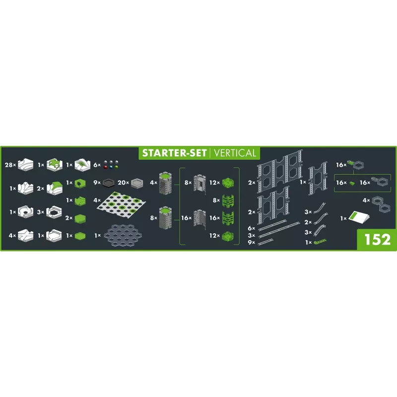 Pista per biglie giocattolo Ravensburger GraviTrax PRO Starter-Set Vertical da 8 anni