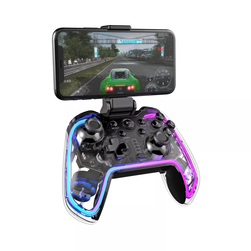 Controller game White Shark GPW-8040 RGB Wireless Bluetooth, modello PRAETORIAN