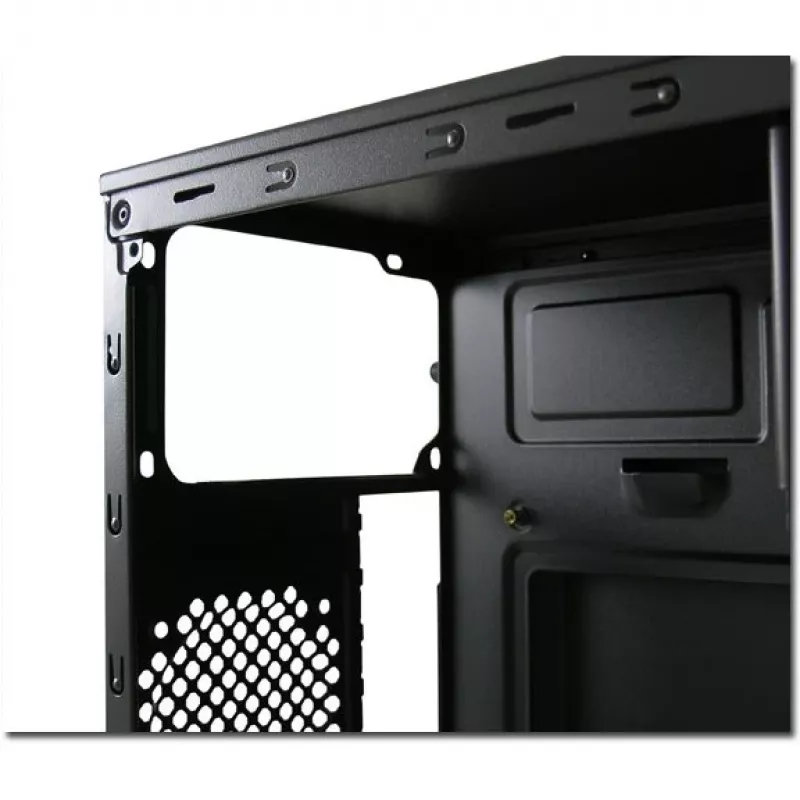 LC Power 2015MB - tower - micro ATX - senza alimentatore - nero - USB/audio (LC-2015MB-ON)