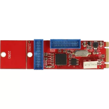 Delock Convertitore M.2 Key B+M Connettore maschio > 2 x USB 3.0 Pin header - Adattatore USB - Scheda M.2 - USB 3.0 (interno) x 2 (62843)